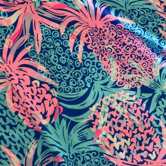 Lilly Pulitzer Marlie Dress Borealis Blue Tropic Down Low - Medium - Picture 2 of 13